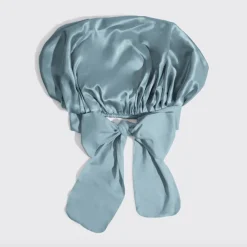 Kitsch Adjustable Oversized Satin Bonnet HazeBlue Fashion