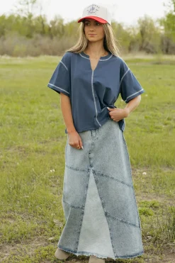 Dongguan Huoyoung Apparel Co Alyssa Top-Navy Blue Best