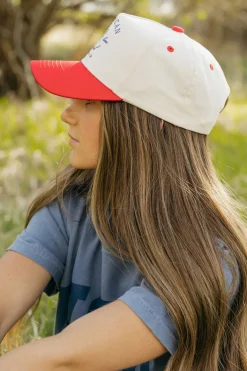 Faire American Cowgirl Trucker Hat Red/Blue New