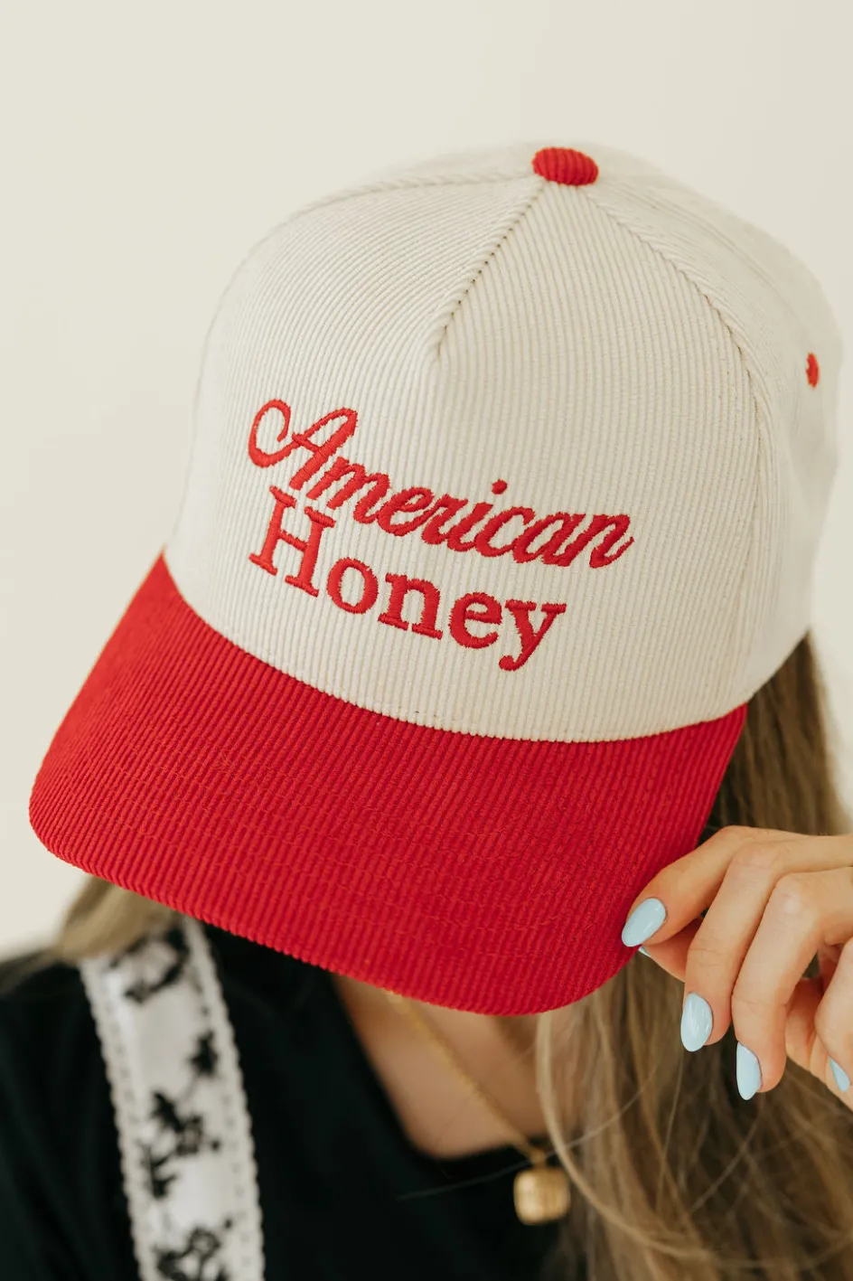 Fashion City American Honey Trucker Hat- Red Fashion
