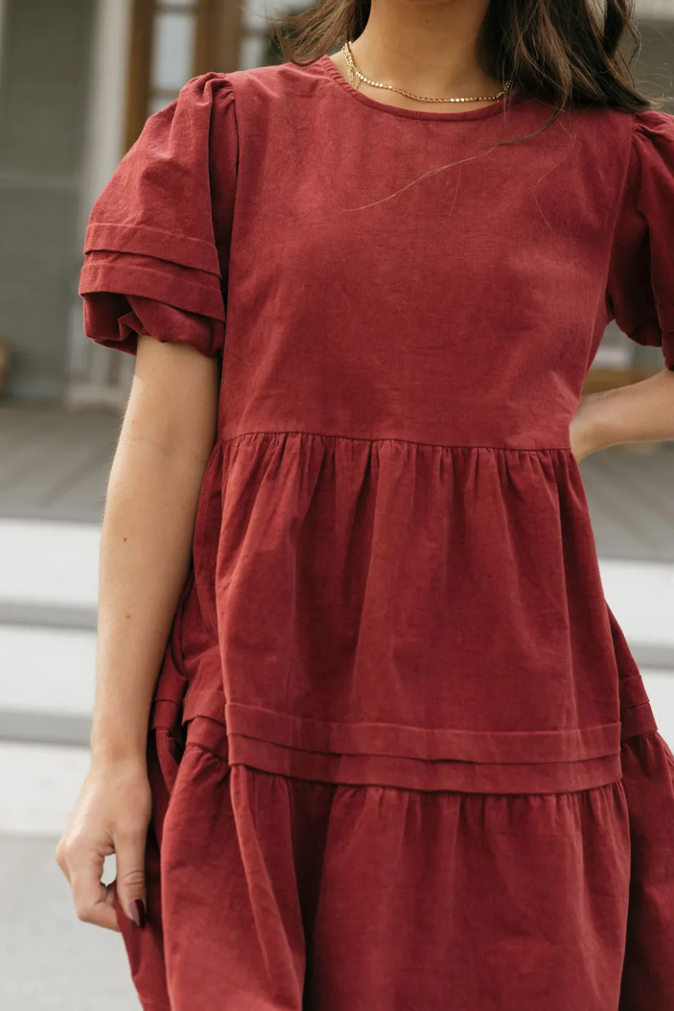 Dongguan Huoyoung Apparel Co Ames Dress-Burgundy Red Online