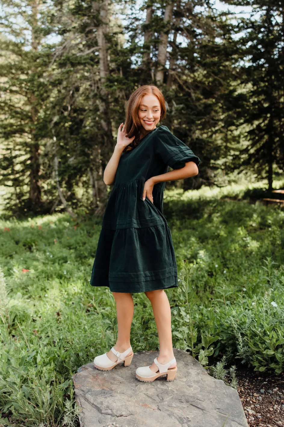 Dongguan Huoyoung Apparel Co Ames Dress-Forest Green Clearance