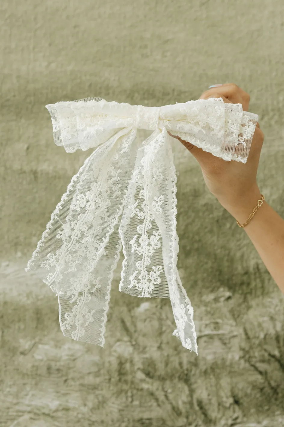 Ali Express Angela Hair Bow Cream Hot