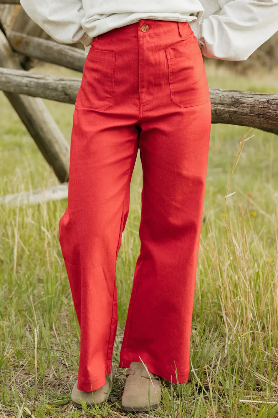 GIGIO Anthem Pants- Red Fashion