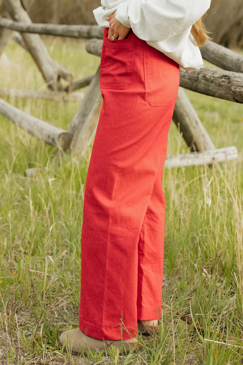 GIGIO Anthem Pants- Red Fashion