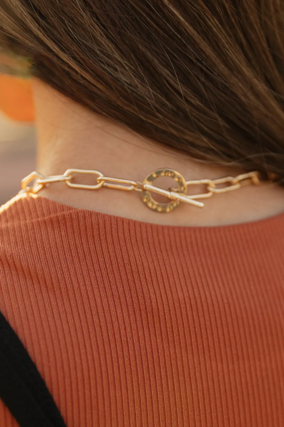 Wall to Wall Anya Charm Necklace Red Discount