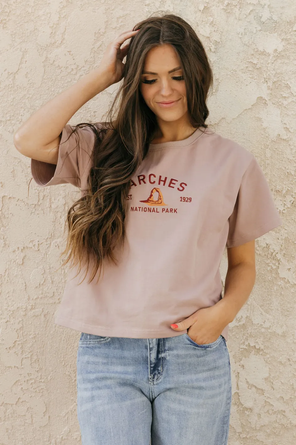 Dongguan Huoyoung Apparel Co Arches Park Tee-Mocha Brown Clearance