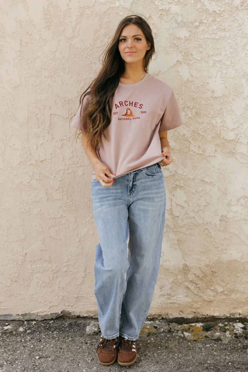 Dongguan Huoyoung Apparel Co Arches Park Tee-Mocha Brown Clearance