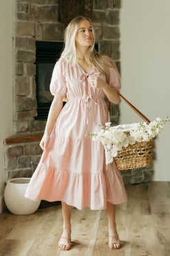 Rivir Avelynn Dress-Blush Pink Clearance