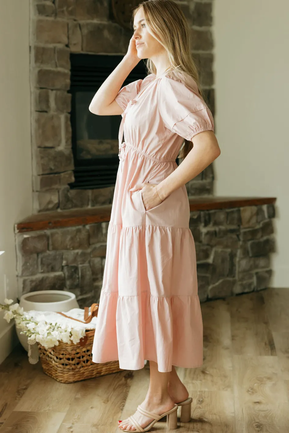Rivir Avelynn Dress-Blush Pink Clearance
