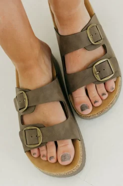 Shoe La La Avril Sandals-Mocha Outlet