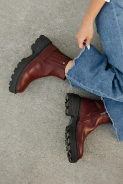 Rad Fashion Ayden Boots-Wine Fashion