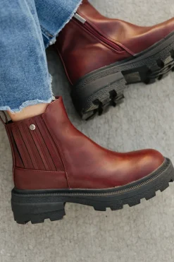 Rad Fashion Ayden Boots-Wine Fashion