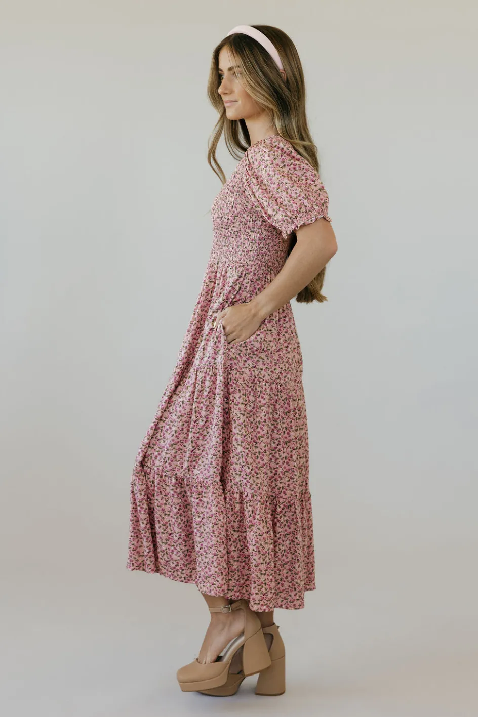 Elloh Baylor Dress- Pink Sale