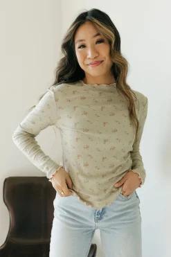 Dongguan Huoyoung Apparel Co Becca Top-Sage Floral Green Online