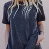 Tres Bien Boone Top-Charcoal Black New