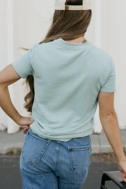Dongguan Huoyoung Apparel Co Boone Top-Seafoam Green Discount