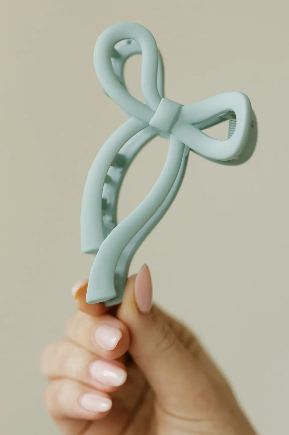 Ali Express Bow Claw Clip- Aqua Fashion