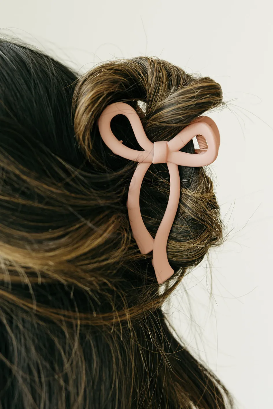 Ali Express Bow Claw Clip- Rose Hot