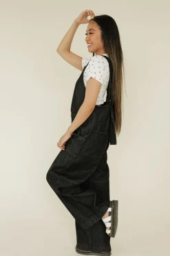 Sweet Lovely by Jen Bradford Overalls-Vintage Black New