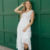 Mine and E&M Briana Dress- Floral Blue Fashion