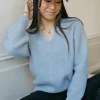 Dongguan Huoyoung Apparel Co Britton Sweater-Powder Blue Outlet