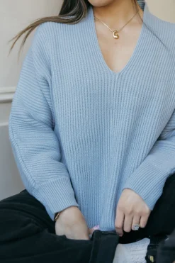 Dongguan Huoyoung Apparel Co Britton Sweater-Powder Blue Outlet