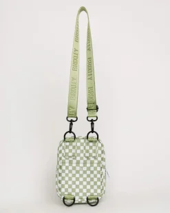 Brixley Crossbody Sling-Green Checkered GreenCheckered Fashion