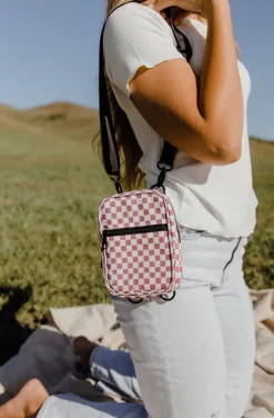 Brixley Crossbody Sling-Pink Checkmate Best