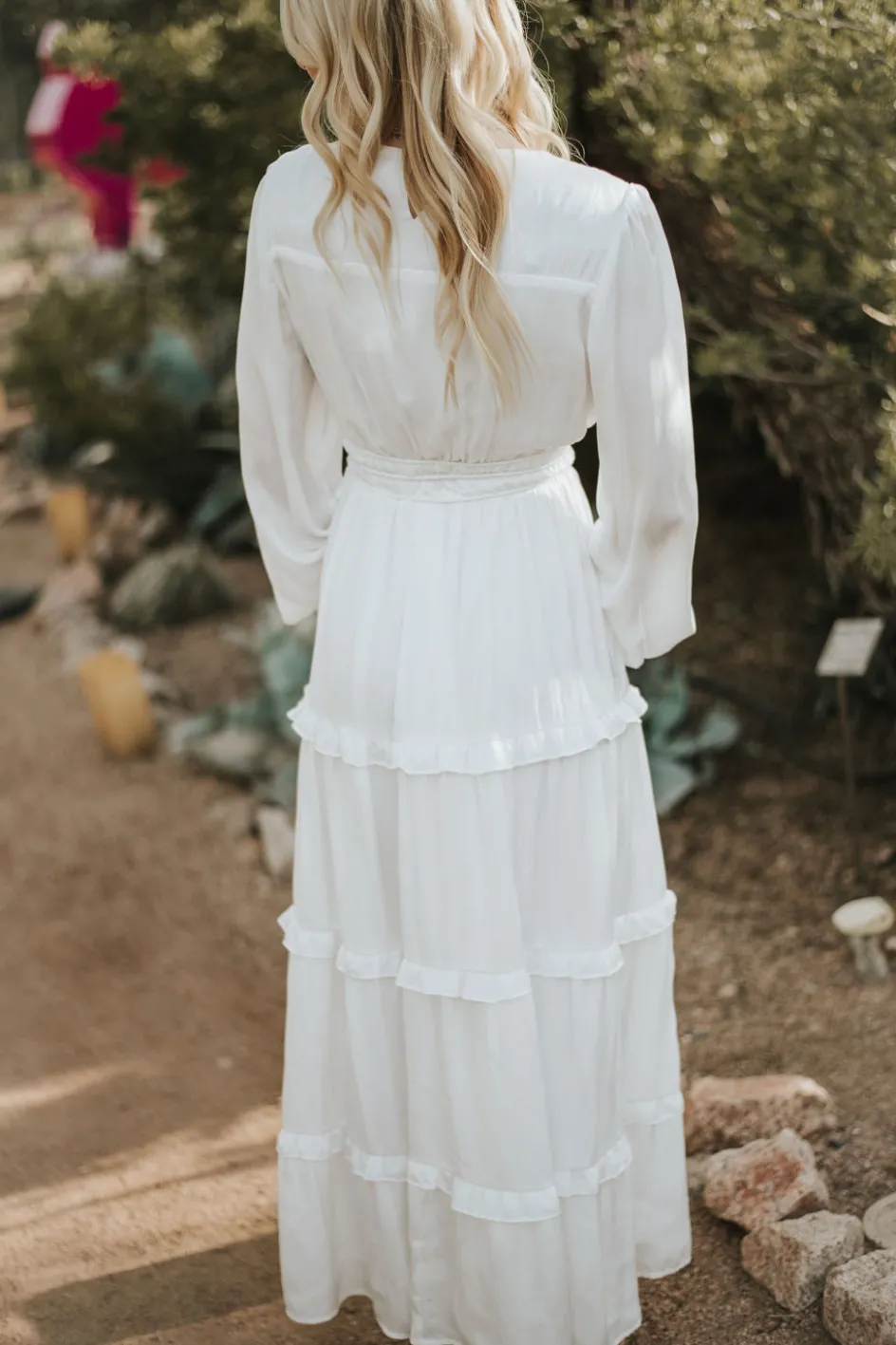 Tea N Rose Calabran Dress- White Hot