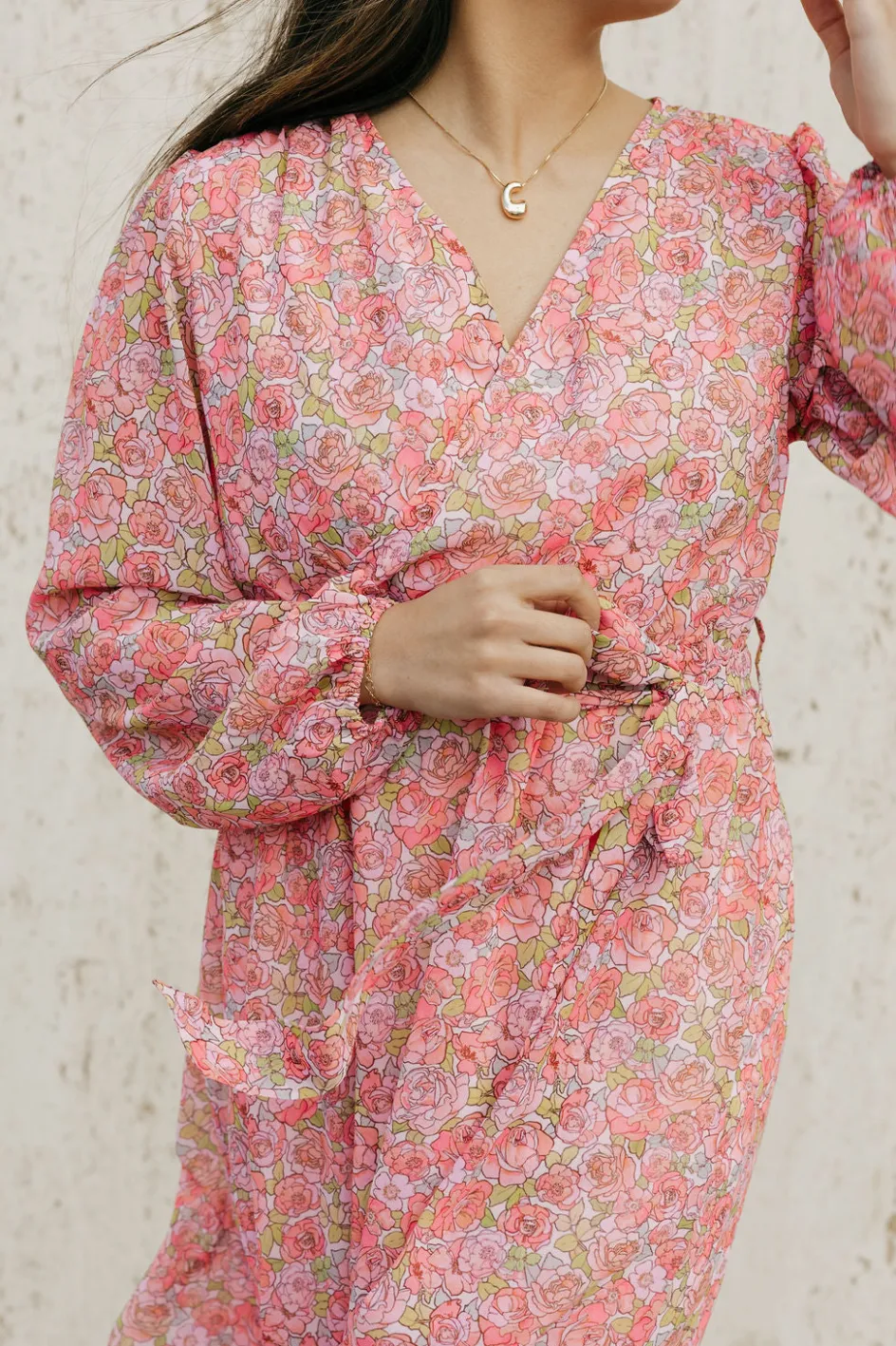 Dongguan Huoyoung Apparel Co Cambree Dress- Floral Pink Clearance