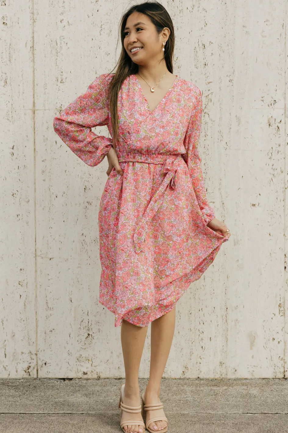 Dongguan Huoyoung Apparel Co Cambree Dress- Floral Pink Clearance
