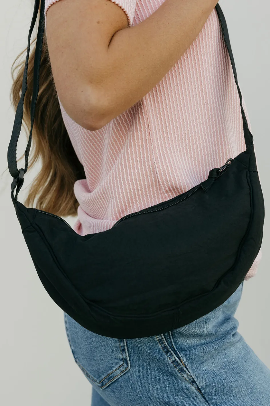 Faire Cara Crescent Bag Black New