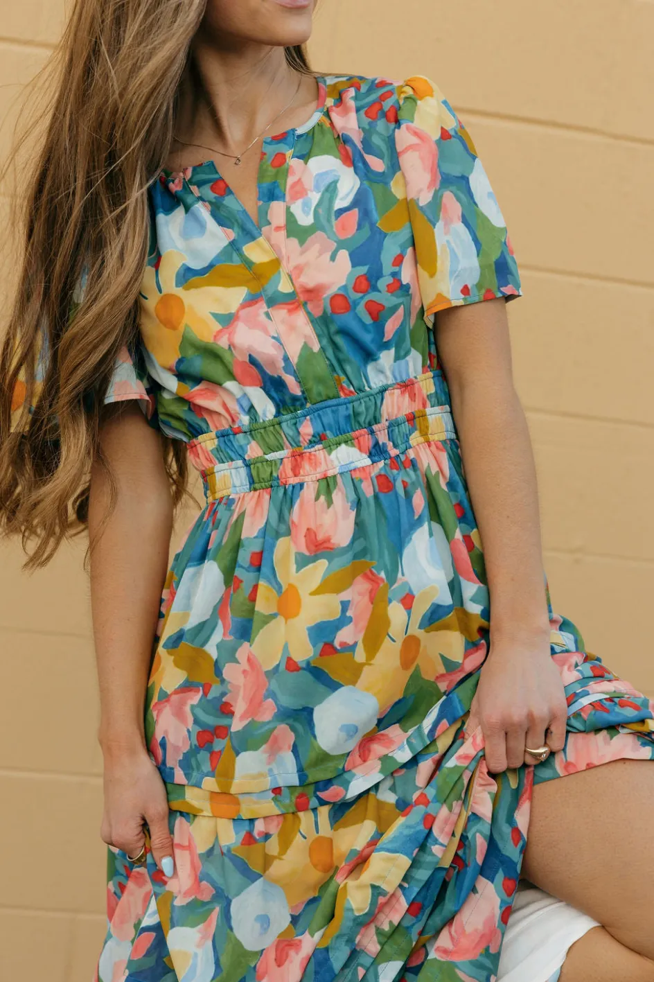 Dongguan Huoyoung Apparel Co Caribbean Dress- Multi Blue Sale