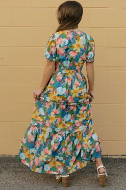 Dongguan Huoyoung Apparel Co Caribbean Dress- Multi Blue Sale