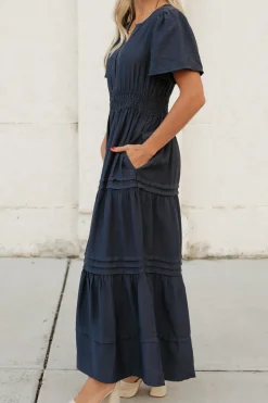 Dongguan Huoyoung Apparel Co Caribbean Dress-Navy Blue Best