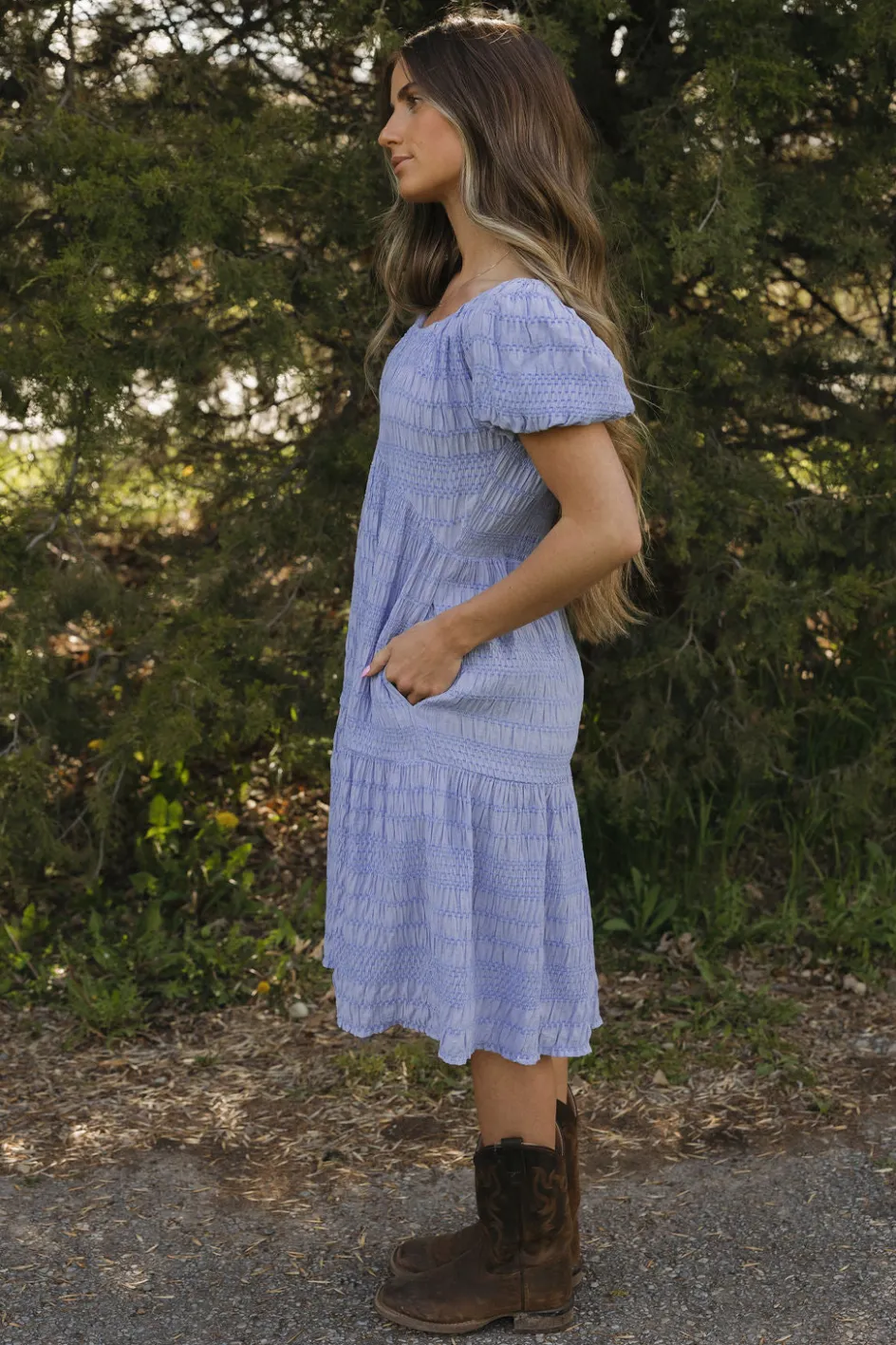 Dongguan Huoyoung Apparel Co Carlie Dress-Cornflower Blue New
