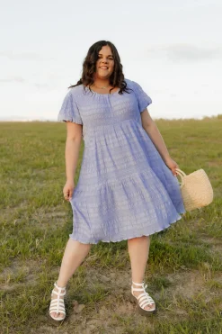 Dongguan Huoyoung Apparel Co Carlie Dress-Cornflower Blue New