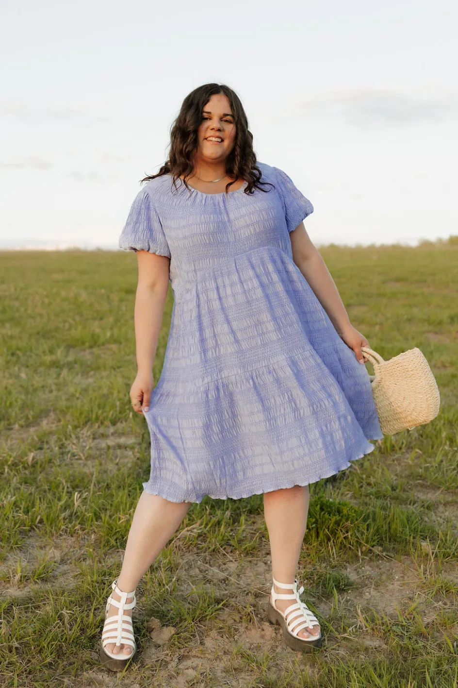 Dongguan Huoyoung Apparel Co Carlie Dress-Cornflower Blue New