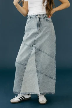 Cloud Ten Cayden Skirt-Medium Blue Discount