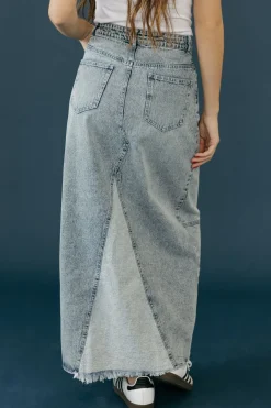 Cloud Ten Cayden Skirt-Medium Blue Discount