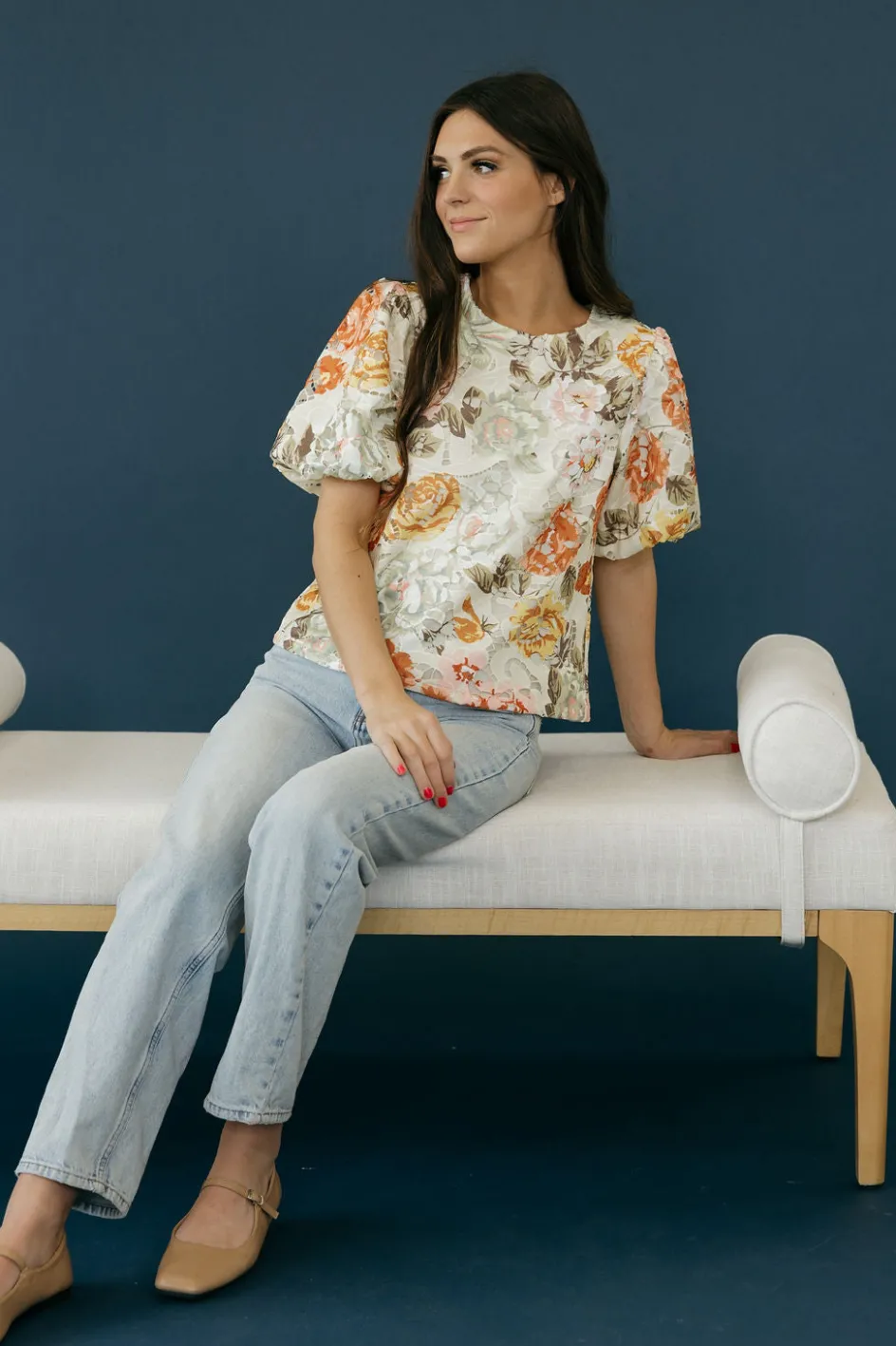Skies Are Blue Cece Top-Sage Multi Green Discount