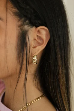 Ali Express Chain Link Hoop Earrings Gold/Silver Online