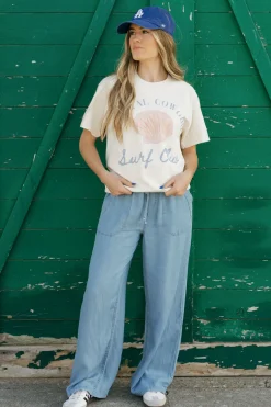 Blu Pepper Charlie Pants-Chambray Blue Online