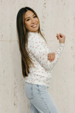 Rareraw Charlotte Top-Cream Floral White Fashion