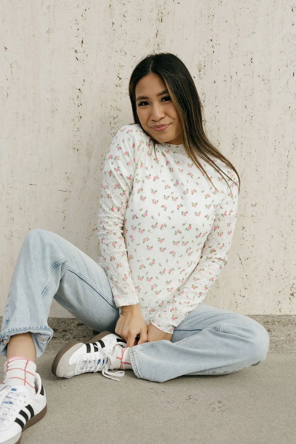 Rareraw Charlotte Top-Cream Floral White Fashion