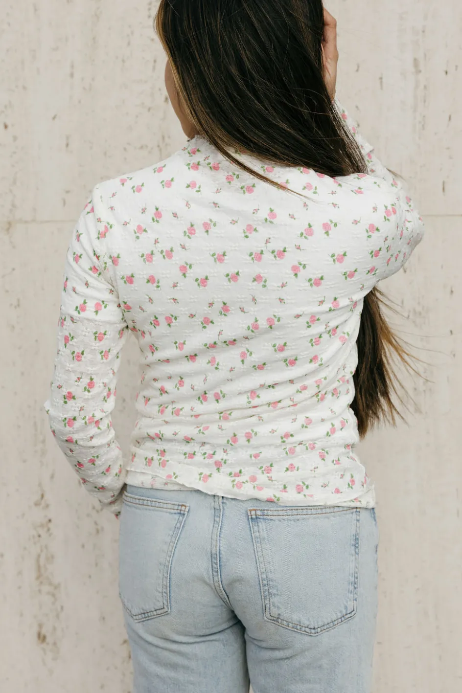 Rareraw Charlotte Top-Cream Floral White Fashion