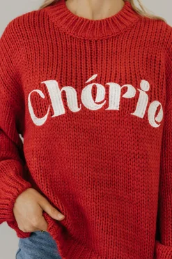 Polagram Cherie Sweater- Red Best