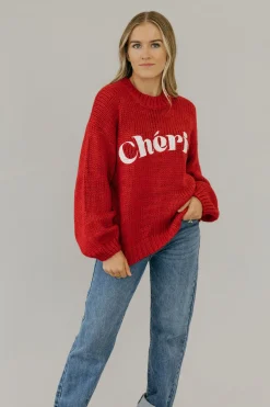 Polagram Cherie Sweater- Red Best
