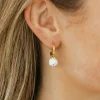 Ali Express Chiara Earrings- Ivory/Blue Fashion